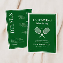 Laatste Swing Voor de Ring Tennis Bachelorette
