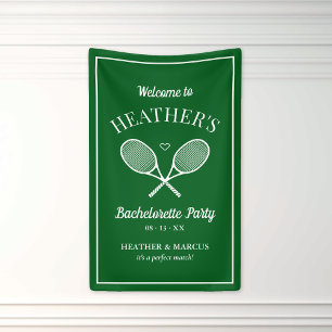 Laatste Swing Voor de Ring Tennis Bachelorette Spandoek