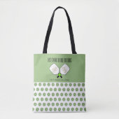 Laatste Swing Voor de Ring Trouw Pickleball Wijze Tote Bag (Voorkant)