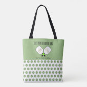 Laatste Swing Voor de Ring Trouw Pickleball Wijze Tote Bag (Achterkant)