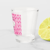 Laatste Swing Voor de Ring Trouwpickleball Roze Shot Glas (Rechts)