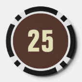 Laatste Swing Voor de Trouw Baseball Bachelor Part Poker Chips (Achterkant)