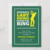 Laatste Swing Voor de Trouw Uitnodiging voor Bache (Voorkant)