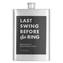 Laatste Swing Voor de Trouwfeest Uitnodiging Minim Flacon