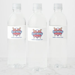 Laatste Swing Voor de Trouwring Bachelorfeest Waterfles Etiket