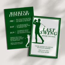 Laatste Swing Voor de Trouwring Golf Bachelor Week