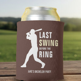 Laatste Swing Voor de Trouwring Herenfeest Honkbal Blikjeskoeler