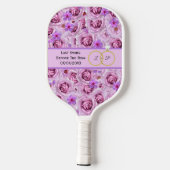 Laatste Swing Voor de Trouwring Lavendel Paars Pickleball Paddle (Achterkant)