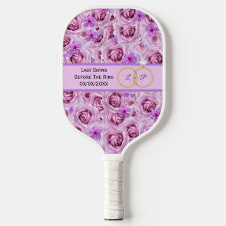 Laatste Swing Voor de Trouwring Lavendel Paars Pickleball Paddle