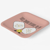 Laatste Swing Voor de Trouwring Pickleball Papieren Bordje (Gebogen)