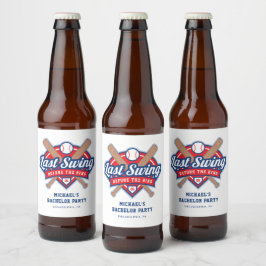 Laatste Swing Voor de Trouwring Verlovingsfeestje Bier Etiket