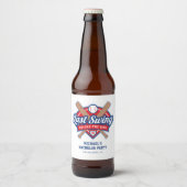 Laatste Swing Voor de Trouwring Verlovingsfeestje Bier Etiket (Voorkant)