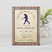 Laatste Swing Voor Het Honkbal Bachelorfeest van d Kaart (Staand voorkant)