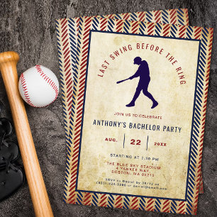 Laatste Swing Voor Het Honkbal Bachelorfeest van d Kaart