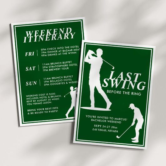 Laatste swing voor het Ring Golf Bachelor Weekend Kaart