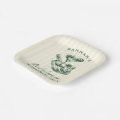 Laatste swing voor het Ring Pickleball Bach Weeken Papieren Bordje (Gebogen)