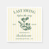 Laatste swing voor het Ring Pickleball Bach Weeken Servet (Voorkant)