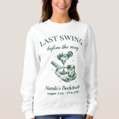 Laatste swing voor het Ring Pickleball Bach Weeken Trui (Voorkant)