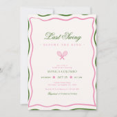 Laatste swing voor het Ring Tennis Vrijgezellenfee Kaart (Voorkant)