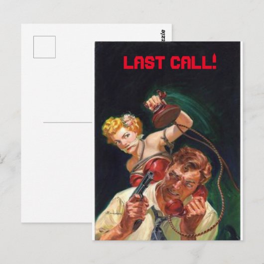 Laatste telefoontje! briefkaart (Voorkant / Achterkant)