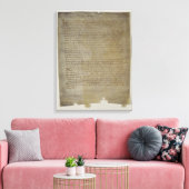 Laatste testament en testament van de kunstenaar canvas afdruk (Insitu (Woonkamer))