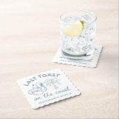 Laatste Toast aan de Kust Afscheidsfeestje Onderze Kartonnen Onderzetters (Insitu)