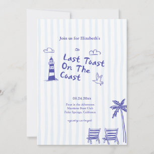 Laatste Toast Aan De Kust Bachelorette Feest Kaart