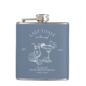 Laatste Toast Aan De Kust Bachelorette Feestje Heupfles (Voorkant)