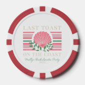 Laatste toast aan de kust - Bachelorette Nautical Poker Chips (Voorkant)