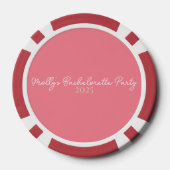 Laatste toast aan de kust - Bachelorette Nautical Poker Chips (Achterkant)