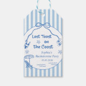 Laatste Toast Aan De Kust Bachelorette Weekend Cadeaulabel (Voorkant)