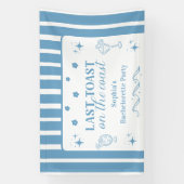 Laatste Toast Aan De Kust Bachelorette Weekend Fee Spandoek (Verticaal)