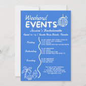 Laatste Toast Aan De Kust Bachelorette Weekend Kaart (Achterkant)