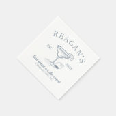 "Laatste toast aan de kust" Beach Bachelorette-fee Servet (Hoek)