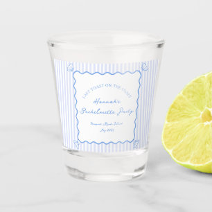 Laatste Toast aan de Kust Blauwe Bachelorette-fees Shot Glas
