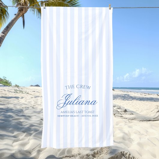 Laatste toast aan de kust | De bemanning Strandlaken