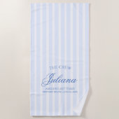 Laatste toast aan de kust | De bemanning Strandlaken (Voorkant)