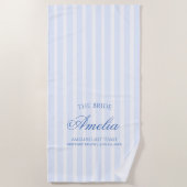 Laatste toast aan de kust | De bruid Strandlaken (Voorkant)