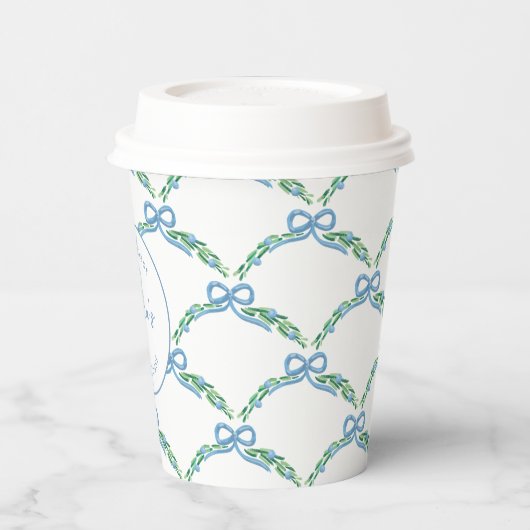 Laatste toast aan de kust Grandmillenial Boog Trel Papieren Bekers (Links)