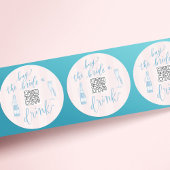 LAATSTE TOAST AAN DE KUST - KOOP DE BRUID EEN DRIN RONDE STICKER