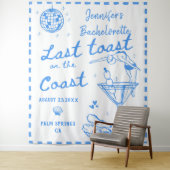 Laatste Toast Aan De Kust Kust Bachelorette Feestj Wandkleed (In situ)