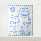 Laatste Toast Aan De Kust Kust Bachelorette Feestj Wandkleed (Voorkant)