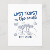 Laatste toast aan de kust, opgericht in 2025 flyer (Voorkant)