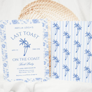 Laatste Toast Aan De Kust Palmbomen Bachelorette Kaart