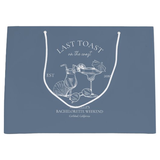 Laatste Toast Aan De Kust Verlovingspartij Groot Cadeauzakje (Voorkant)