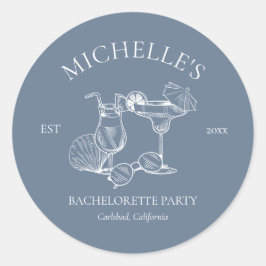 Laatste Toast Aan De Kust Verlovingspartij Ronde Sticker