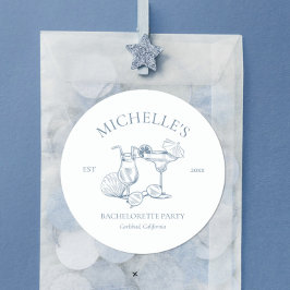 Laatste Toast Aan De Kust Verlovingspartij Ronde Sticker