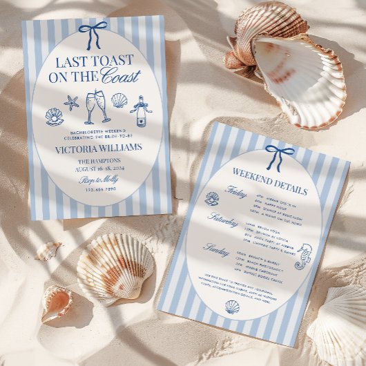 Laatste toast aan de kust vrijgezellenreis-itinera kaart