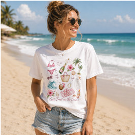 Laatste toast aan de kust Watercolor Strand Bruids Tri-Blend Shirt