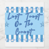 Laatste Toast aan de Kust Wijn Etiket (Enkel label)